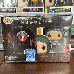 Funko Pop & Tee Tokyo Ghoul Toru Mutsuki GameStop Exclusive Box Set NEW